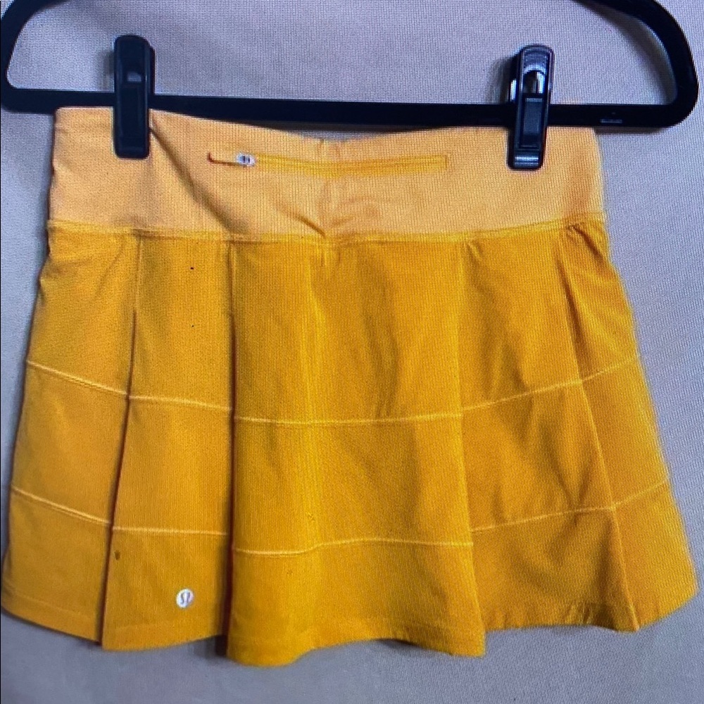 Lululemon Women’s Pace Rival Skirt Skort Mango Dream Size 4 Tennis Golf